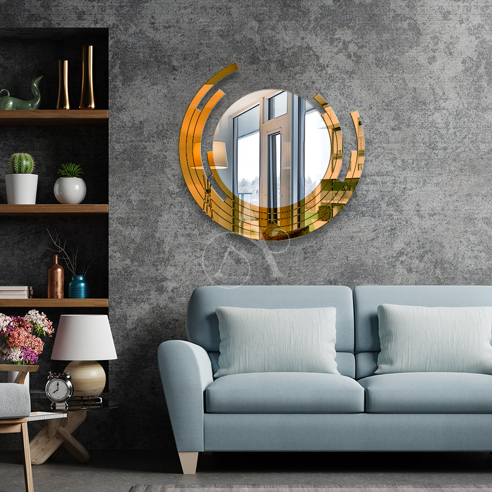 Elegant Round Mirror Wall Decor.